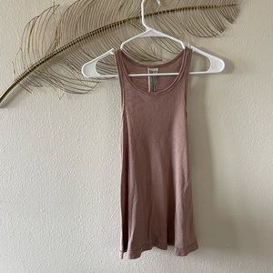 Free People Blush Pink High Neck Tank